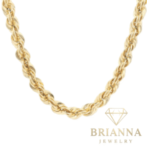 14K Hollow Rope Chain (6MM / 20” inches) – Brianna Jewelry joya brianna jewelry