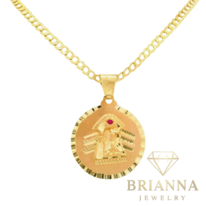14K Virgen Pendant w/ Solid Cuban Chain (18” Inches) – Brianna Jewelry joya brianna jewelry