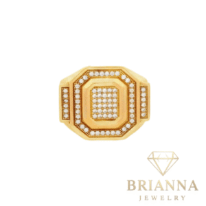 14K Men CZ Ring – Brianna Jewelry joya brianna jewelry