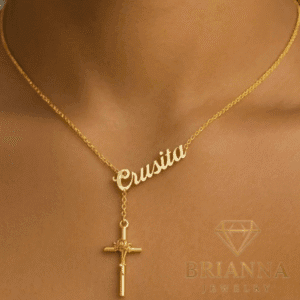 14 K CRUSITA Style Custom Cross Necklace ๐ โ Brianna Jewelry joya brianna jewelry