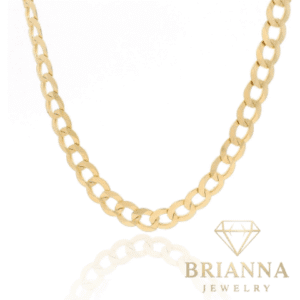 14k Solid Cuban Curb Chain (5.7MM – 22” Inches) – Brianna Jewelry joya brianna jewelry