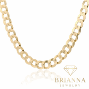 14 k Solid Cuban Curb Chain (7MM – 24” Inches) – Brianna Jewelry joya brianna jewelry