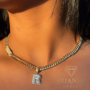 14 k Initial CZ Pendant W/ Hollow Cuban Choker for Women (6MM – 16″ In –
Brianna Jewelry joya brianna jewelry