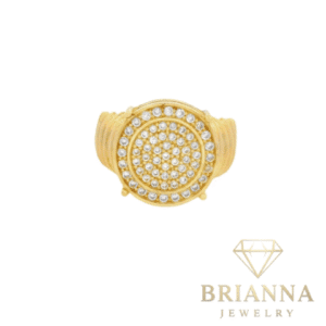 14K Round CZ Style Ring – Brianna Jewelry joya brianna jewelry