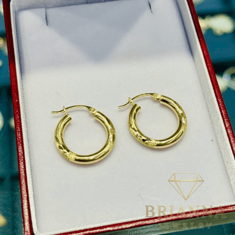 14 k Hoops Earrings (1” Inch) $199‼️ 🤯 – Brianna Jewelry joya brianna jewelry