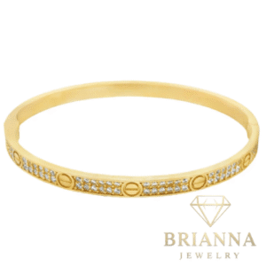 14K Cz Love Bracelet Alt. (17CM) 🔩 – Brianna Jewelry joya brianna jewelry