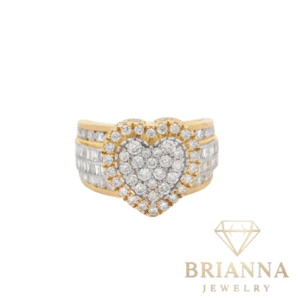 14K Heart Baguette Diamond 💎 Ring – Brianna Jewelry joya brianna jewelry