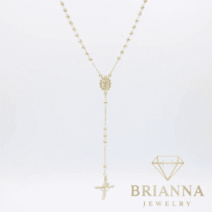 14K 🟡 Rosary for Men (3mm – 22″ Inches) – Brianna Jewelry joya brianna jewelry