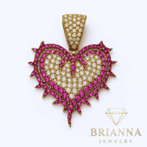14k CZ Heart KG 💃 Pendant – Brianna Jewelry joya brianna jewelry