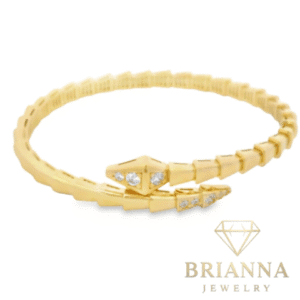 14K Women’s Serpent BViper CZ Bracelet – Brianna Jewelry joya brianna jewelry