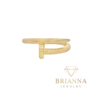 14K Nail Woman’s Ring – Brianna Jewelry joya brianna jewelry