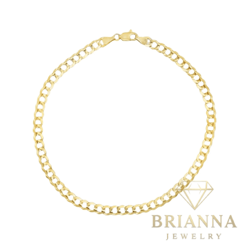 14k Solid Cuban Curb Bracelet (4.5MM – 8″ Inches) – Brianna Jewelry joya brianna jewelry