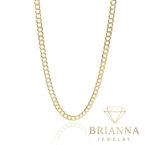 14K Solid Cuban Curb Two Tone Chain (3.5MM – 22” Inches) – –
Brianna Jewelry joya brianna jewelry