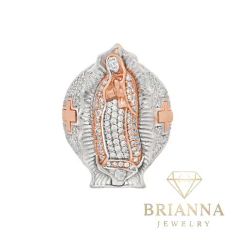 14k CZ Men Virgen Ring – Brianna Jewelry joya brianna jewelry