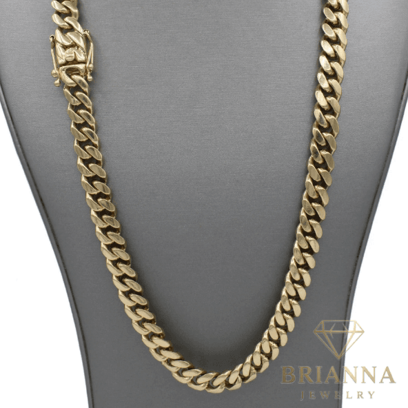 14k MIAMI Solid Cuban Chain (10.2MM – 26.5″ Inches) – Brianna Jewelry joya brianna jewelry