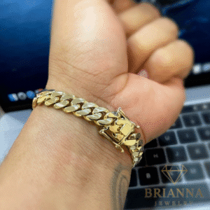 14 k Miami Solid Cuban Bracelet (11.2 MM) – Brianna Jewelry joya brianna jewelry